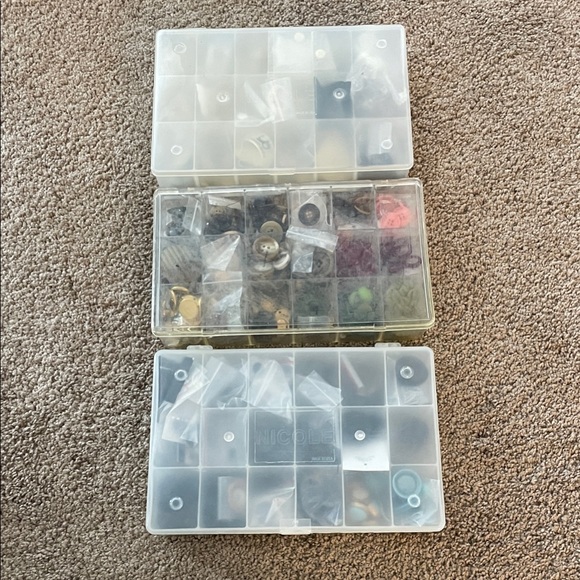 Other - Assorted Button Collection in Organizer Box